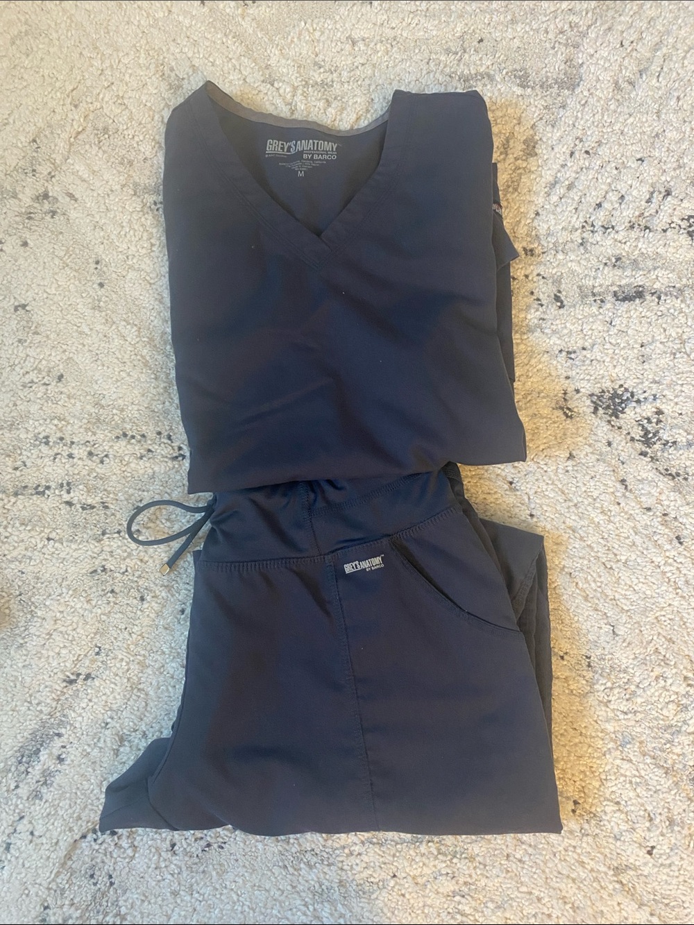 Grey's Anatomy Navy V-Neck Scrub Top